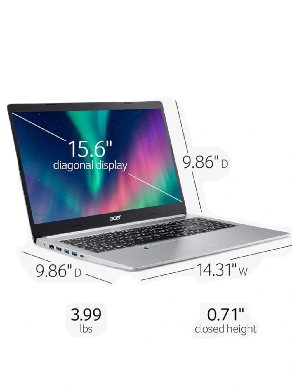 Acer Aspire 5 Ryzen 3, 12GB RAM 1TB Storage (128GB SSD/1TB HDD) A515-43-R19L